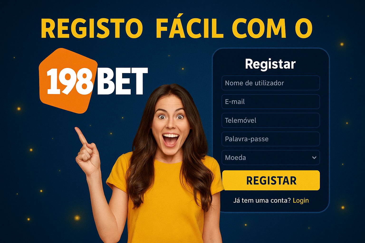 Não Perca tempo, o rRgistro na site 198BET